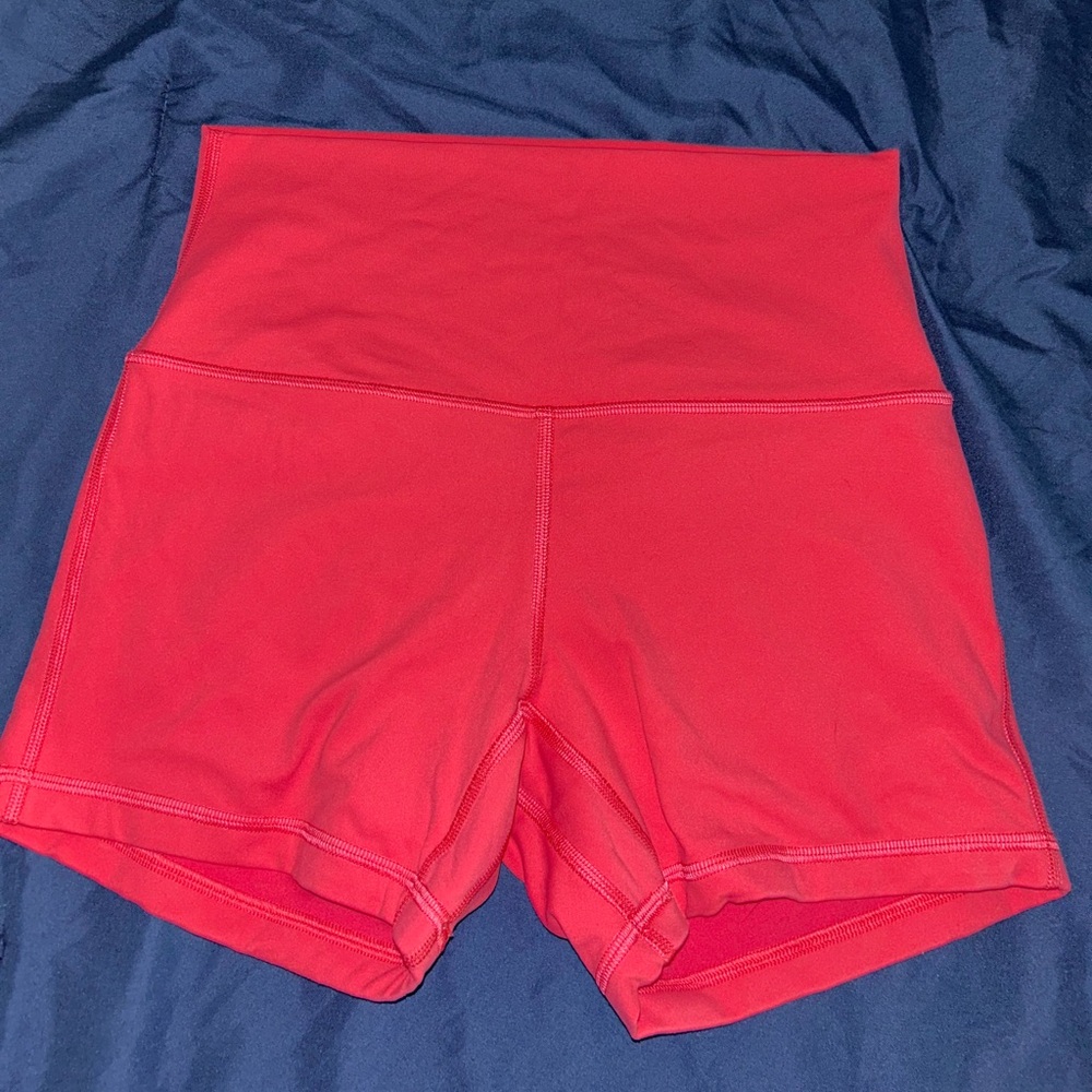 Hot pink lulu align shorts